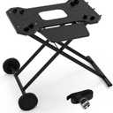 Stanbroil Portable Grill Cart for Weber Q Series Gas Grills, Upgrade Heavy-Duty Grill Stand for Weber Q1000, Q1200, Q1400, Q2000, Q2200, Q2400 with Fold Shelf & Hooks, Comes in One Piece