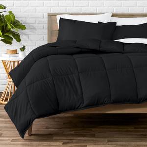 Bare Home Comforter Set - Queen Size - Ultra-Soft - Goose Down Alternative - Premium 1800 Series - All Season Warmth (Queen, Black)
