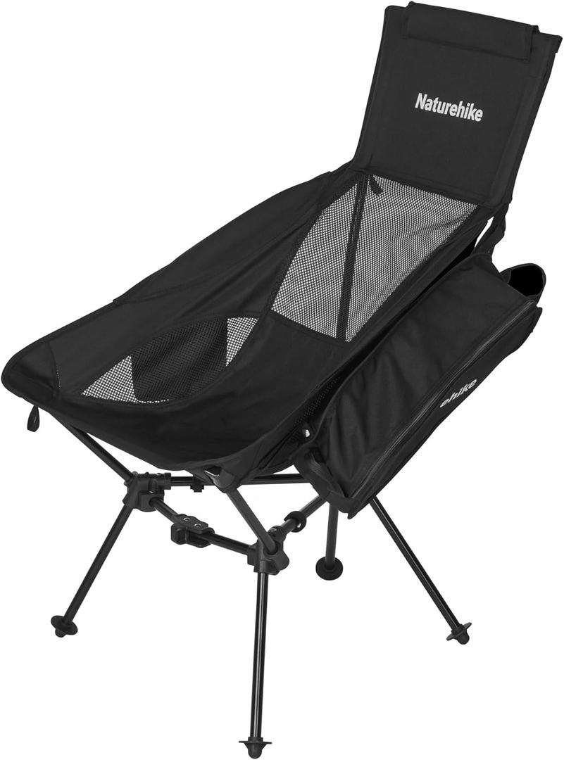 Naturehike Ultralight Camping Chair, Portable Backpacking Chair with Storage Bag, Lightweight Compact Collapsible Camp Chair