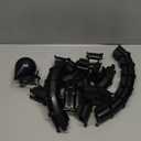 Fit Hoop Weighted Hula Pilates Circles, 32 Detachable Parts & 65-Inch Plus-Size Fit, Weight Loss Fitness Gear, Quiet Home Workout Tool (BLACK)