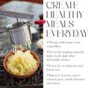 Bellemain 15 oz Large Potato Ricer | Heavy-Duty Stainless Steel Potato Ricer & Masher | Perfect for Mashed Potatoes | Kitchen Tool with Fixed Disc (Red)