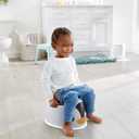 Fisher-Price Toddler Toilet Penguin Potty Training Seat, Portable Chair with Handles for Kids and Removable Bowl