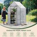 Greenhouse for Outdoors, Small Greenhouse, Walk-in Greenhouses with 3 Tiers 4 Shelves, PE Cover, Heavy Duty Plant Greenhouses for Garden and Backyard