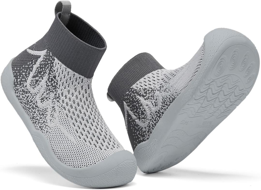 Children's Socks Wrestling Shoes Breathable and Non Slip Tennis Shoes Barefoot Sneakers with Arch Support and Toe Protection Washable Size:6-12