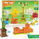 Imagimake Mapology Monuments of World | 3D Puzzles for Kids Ages 8-10 | Learning & Educational Toys for 5-7 | Puzzles for Ages 4-8 | Christmas Geography Gifts for Kids