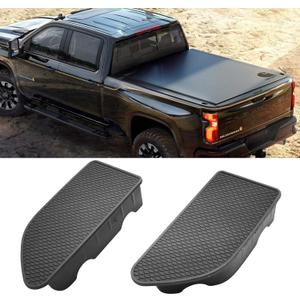 TTCR-II for GMC Sierra and Chevy Silverado Bed Rail Stake Hole Covers 2019-2025 2026, Truck Bonneau Covers Stake Pocket Plugs for Sierra Denali/SLE/SLT/AT4 and Silverado High Country/LT/LTZ (2 Packs)