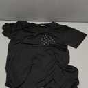 Real Essentials 3 Pack: Women's Short Sleeve Nightgown Dress Nightshirt Pajama Sleep Shirt Sleepwear S