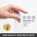 HOLDN' STORAGE Hard Plastic Liner for Pull Out Shelf, Fits Pull Out Cabinet Organizer 21" W x 20" L - Shelf Protector Liner, Clear Frosted