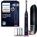 Philips Sonicare DiamondClean Smart 9750 Electric Toothbrush, Sonic Toothbrush with App, Pressure Sensor, Brush Head Detection, 5 Brushing Modes and 3 Intensity Levels, Lunar Blue, Model HX9954/74 