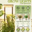 joyhalo Plant Stand Indoor with Grow Lights, 9 Tiered 65" Tall Indoor Plant Shelves for Multiple Plants, Lighted Corner Plants Stands with Adjustable Brightness & Timer for Home Decor