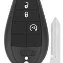 Key Fob Replacement for 2009-2012 Dodge Ram & Journey/ 08-12 Durango Charger/ 08-14 Challenger/ 08-20 Grand Caravan/ 08-13 Grand Caravan/ 08-16 Chrysler Town Country/ 09-12 VW Routan