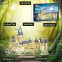 Bibilock 3000+PCS Micro Mini Blocks Magic Castle Building Blocks Toys,Creative Ideals Hog Tower Building Sets, Best Choice for 14+ Boys, Girls or Adults