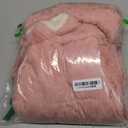 Jenkoon Winter Warm Pajamas For Women Coral Fleece Pajamas Set Flannel Sleepwear 2 Piece Loungewear (Large, Pink)