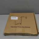 HFHOME 2PCS Adjustable Planter Box Brackets, Brackets for Window Boxes Planters Hanging Flower Box Holders, Heavy Duty Wall Mount Holder for Windowsills, Garden, Fences, and Balcony - Black