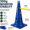 Dog Agility Equipment, 20-Inch Hurdle Set, 10.6 oz Weighted Cones