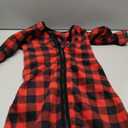 DaysU Micro Fleece Baby Sleep Sack 6-12 Months with Long Sleeves 1.5 TOG, Plush Warm Baby Wearable Blanket with 2-Way Zipper, Unisex Sleeping Bag for Infant Newborn, Buffalo Plaid (Medium)