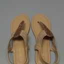 DREAM PAIRS Women's Elastic Strappy String Thong Ankle Strap Summer Gladiator Sandals, Size 11