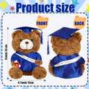 Hollowfly Graduation Bears 2026 Plush Stuffed Animal Bear with Gown Cap Tassel Set Cute Brown Graduate Gifts Stuffed Animal Doll Plush Toy for Party Supplies (11.8 Inch,Royal Blue)