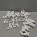 Canlierr Rustic Mr and Mrs Sign for Wedding Table, 31in Light up Large White Mr and Mrs Sign Wooden Letters, Miss Decoration for Anniversary Wedding & Engagement, Gifts for Anniversary Engagement