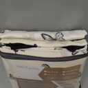 UGEYAO Ruffle Duvet Cover Full Size, Cute Bow Patterned Bedding, French Country Style for Bed Decor, 3PCS - 1 Full Duvet Cover 79x90 Inch and 2 Pillowcases, Elegant Floral - Black and White