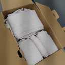 MIULEE Pinch Pleated Thick Linen Curtains 96 Inches 4 Panels Set Ivory Cream Back Tab Memory Trained Pinch Pleat Semi Sheer Light Filtering Privacy Curtains Window Drapes for Living Room Bedroom Birch