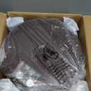 Small Foot Stool Ottoman, Round Pouf Foot Rest, Footstool Ottomans with Rubber Legs Under Desk, Faux Leather Footrest for Couch, Living Room, Bedroom, Office, 13''L x 13''W x 10.2''H, Coffee