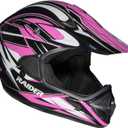 Raider RX1 Adult MX Off-Road Helmet (Pink, S)