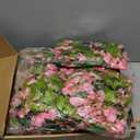 Crowye 10 Pcs 7.2ft/pcs Artificial Flowers Wisteria Garland Artificial Wisteria Vine Hanging Flower Decorations Flower Vines for Outdoor Wedding Wall Arch Party Backdrop Floral Decor (Pink)