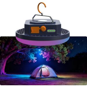 10000mAh Rechargeable 3000LM Tent Light Camping Light, 6500K 24Hours Long Play Time , Outdoor Night Market Light Night Fishing Lantern Emergency Lights for Hurricane Tsunami disasters (Colorful)