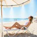 25FT Misters for Outside Patio - 6 Mist Nozzles & 3/4'' Adapter, Water Misters for Cooling Outdoor, Easy to Install, Misting System for Patio, Pool, Garden, Waterpark, Trampoline, Greenhouse (25ft/7.5M)