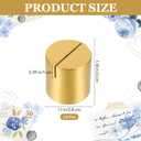 24 Pcs Gold Table Number Holders, Wooden Mini Cylinder Lightweight Place Card Holders for Table, Photo Picture Menu Name Card Sign Display, Table Number Stands for Wedding Birthday Party Banquet