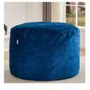 Magic Bean Bag Bean Bag Chair Memory Foam Sack with Removable Velvet Cover, Ultra Soft Fabric, High Rebound Foam Filling, Portable Lazy Sofa for Adults & Teens, Blue