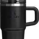 Stanley Quencher H2.0 Tumbler with Handle and Straw 20 oz | Flowstate 3-Position Lid | Cup Holder Compatible for Travel | Insulated Stainless Steel Cup | BPA-Free | Black 2.0