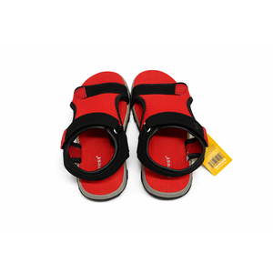 EVEREST Boys kid Sz 13 textile upper sandals red Black cushioned