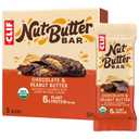 CLIF Nut Butter Bar - Chocolate Peanut Butter - Energy Snack Bars - Non-GMO - USDA Organic - Plant Based - Low Glycemic - 1.76 oz. (5 Pack), BBD 06 SEP 26