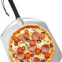 Mimiuo Aluminum Turning Pizza Peel for Oven and Grill, 12 x 14 Inch Pizza Spatula Turning Shovel for Baking Bread and Pie, Pizza Oven Accessories and Pizza Tools