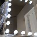 Vanity Mirror with Lights Lighted Makeup Mirror with 15 Dimmable LED Bulbs,3 Color Lighting Modes,USB Charging Port Touch Control,Sturdy Metal Frame Design 24x18 Inch,White