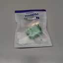 (with Safety Lock) Clear Case Compatible with Cute Apple Airpods 4 Cases 2024 Women, VISOOM Soft TPU Transparency Air pods 4 Gen Case iPods 4 Earbuds Case Girl Bling Keychain for Airpod iPod 4th Gen (Leaf Green)