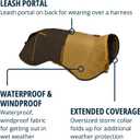 Ruffwear, Sun Shower Dog Raincoat, All-Weather Jacket, Waterproof, Windproof & Lightweight, Earth Brown, X-Small