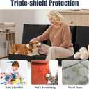 8Pcs Stretch Patio Cushion Covers, Outdoor Couch & Sofa Replacement Slipcovers for Patio Furniture Cushion Covers, Washable Reusable Furniture Protector