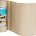 Smooth Top EasyLiner for Cabinets & Drawers - Easy to Install & Cut to Fit - Shelf Paper & Drawer Liner Non Adhesive - Non Slip Shelf Liner for Kitchen & Pantry - 12in. x 24ft. - Beige