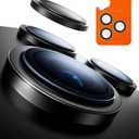 TORRAS Camera Lens Protector for iPhone 16 Pro Max/16 Pro, Black Titanium
