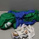 Super Brothers Adult Plumber Costume with Hat, Gloves, Moustache, L