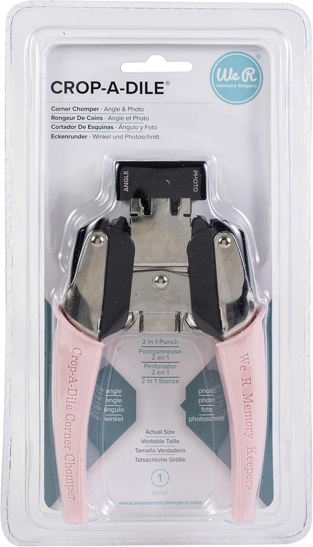 Crop-A-Dile Retro Corner Chomper Tool-Angle & Photo