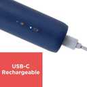 BLACK+DECKER Rechargeable USB-C Fabric & Garment Shaver Large Capacity Lint Remover for Clothing and Upholstery, 6 Stainless Steel Blades