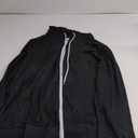 Saloogoe Lightweight Zip Up Hoodies for Women Hooded Sweatshirts Long Sleeve Thin Jacket with Zipper (Small, 01-black)