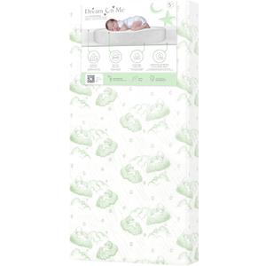 Dream On Me Serene Snooze 2-in-1 Crib Mattress, Dual-Sided for Infants & Toddlers, Waterproof Cover, GREENGUARD Gold Certified, Fits Full Size Crib & Toddler Bed, 52 x 28 x 5