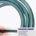 Lawn Mower 48 Inch Deck Belt 5/8 Inch X 134.5 Inch Replacement for Husqvarna 574845602, GT48XLS, TS 348, YT48XLS, GTH26V48LS, YTH24V48LS, YTH48XLS, YTH2648TDRF, YTH2648TF and YTH48XLS
