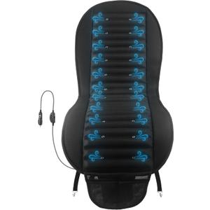 Stalwart Car Seat Cooling Pad - 12V Universal Electric Cooler Seat Cushion with 6 Adjustable-Speed Fans - Cool Car Accessories