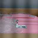 Kono Carry On Luggage 20 Inch Expandable 22x14x9 Airline Approved Hard Shell Travel Trolley 4 Spinner Wheels Lightweight Polypropylene Suitcase with TSA Lock, Pink